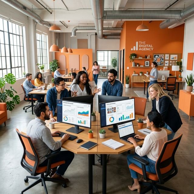DigiUmang team collaborating at agency office